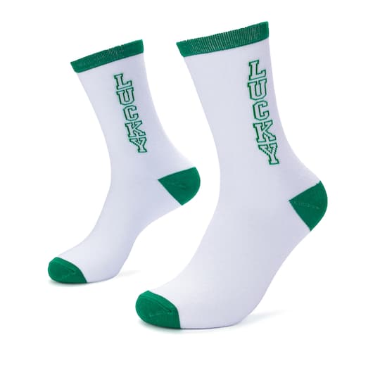 Lucky St. Patrick's Day Adult Crew Socks by Celebrate It™